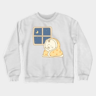 Cute bedtime blanket tiger Crewneck Sweatshirt